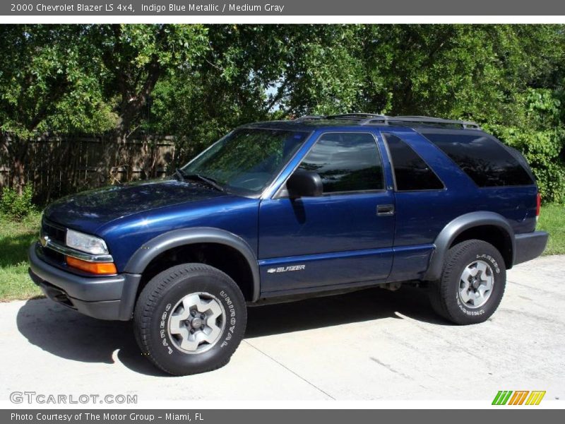 Indigo Blue Metallic / Medium Gray 2000 Chevrolet Blazer LS 4x4