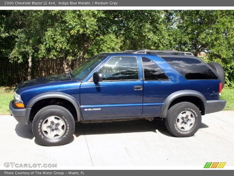 Indigo Blue Metallic / Medium Gray 2000 Chevrolet Blazer LS 4x4