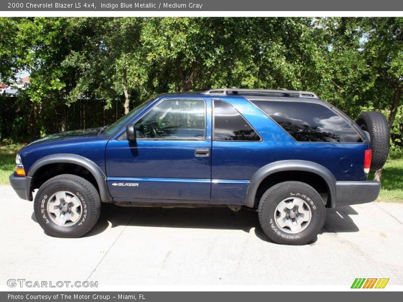 Indigo Blue Metallic / Medium Gray 2000 Chevrolet Blazer LS 4x4