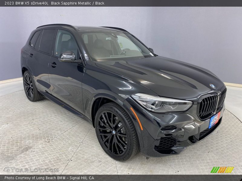 Black Sapphire Metallic / Black 2023 BMW X5 sDrive40i
