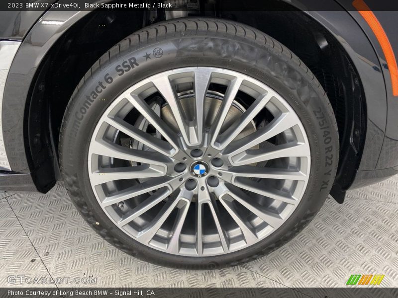 Black Sapphire Metallic / Black 2023 BMW X7 xDrive40i