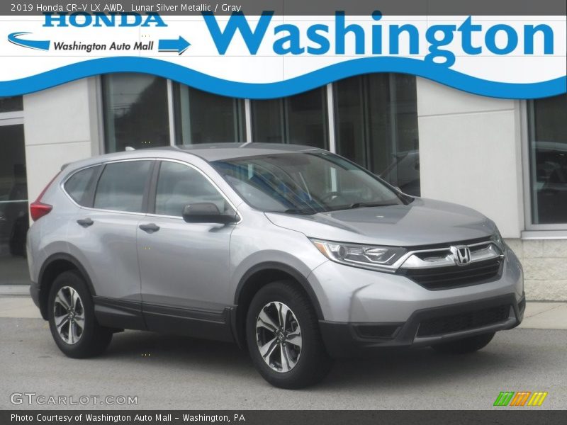 Lunar Silver Metallic / Gray 2019 Honda CR-V LX AWD