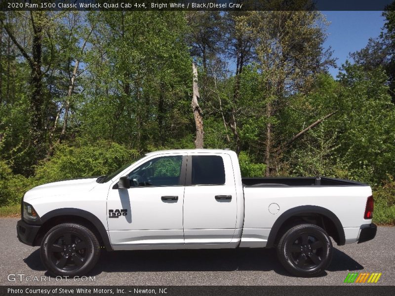 Bright White / Black/Diesel Gray 2020 Ram 1500 Classic Warlock Quad Cab 4x4