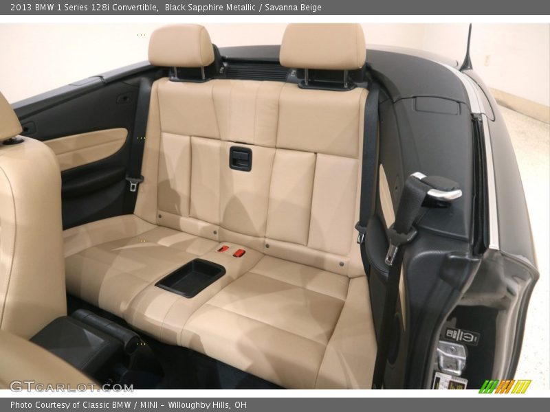 Black Sapphire Metallic / Savanna Beige 2013 BMW 1 Series 128i Convertible