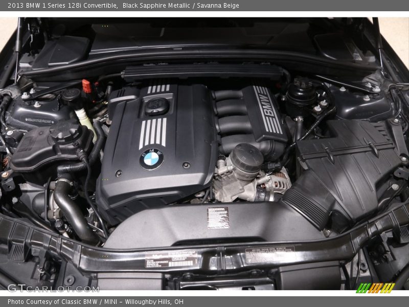 Black Sapphire Metallic / Savanna Beige 2013 BMW 1 Series 128i Convertible