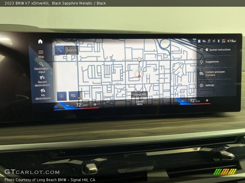 Black Sapphire Metallic / Black 2023 BMW X7 xDrive40i