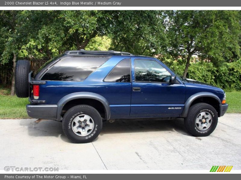 Indigo Blue Metallic / Medium Gray 2000 Chevrolet Blazer LS 4x4