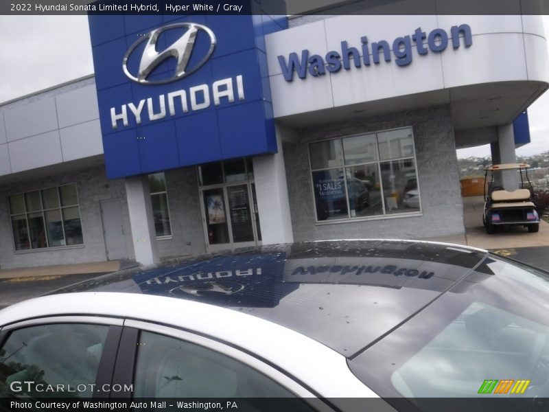 Hyper White / Gray 2022 Hyundai Sonata Limited Hybrid