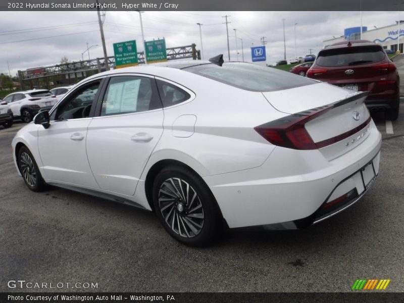 Hyper White / Gray 2022 Hyundai Sonata Limited Hybrid