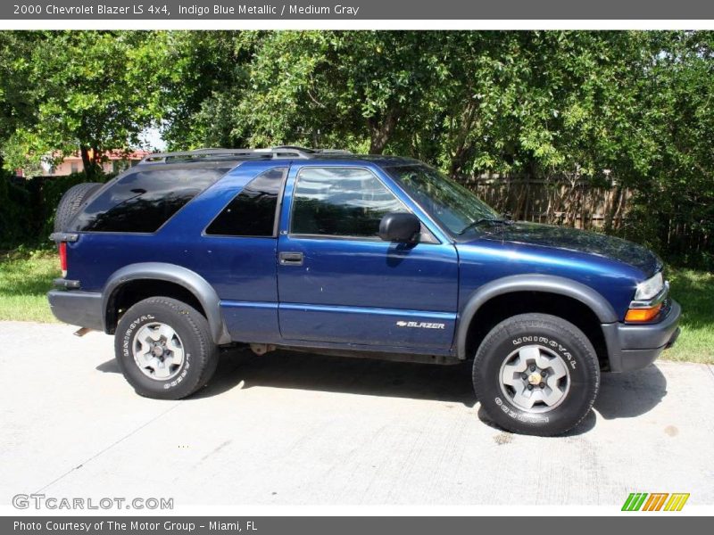Indigo Blue Metallic / Medium Gray 2000 Chevrolet Blazer LS 4x4