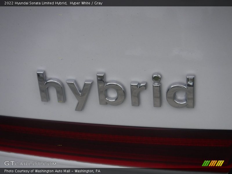 Hyper White / Gray 2022 Hyundai Sonata Limited Hybrid