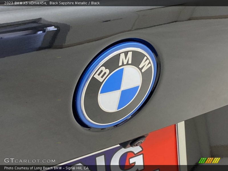 Black Sapphire Metallic / Black 2023 BMW X5 xDrive45e