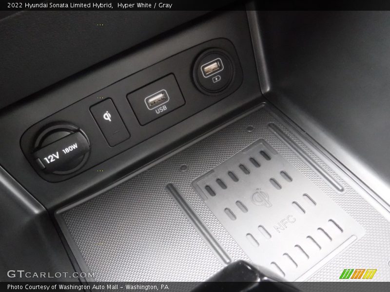 Hyper White / Gray 2022 Hyundai Sonata Limited Hybrid