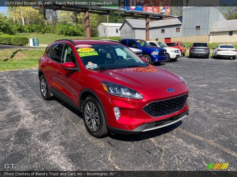 Rapid Red Metallic / Ebony Black 2020 Ford Escape SEL 4WD