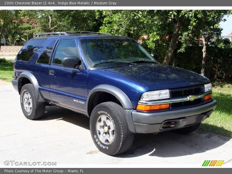 Indigo Blue Metallic / Medium Gray 2000 Chevrolet Blazer LS 4x4