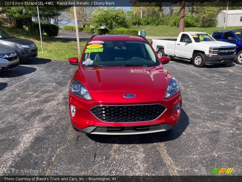 Rapid Red Metallic / Ebony Black 2020 Ford Escape SEL 4WD