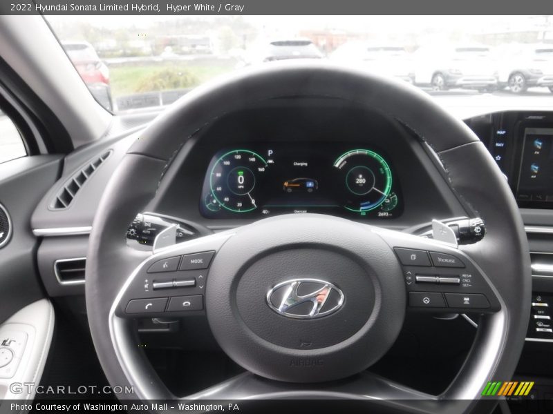 Hyper White / Gray 2022 Hyundai Sonata Limited Hybrid