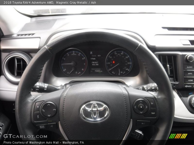 Magnetic Gray Metallic / Ash 2018 Toyota RAV4 Adventure AWD