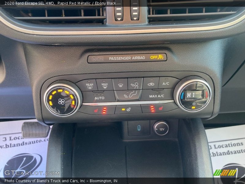 Rapid Red Metallic / Ebony Black 2020 Ford Escape SEL 4WD