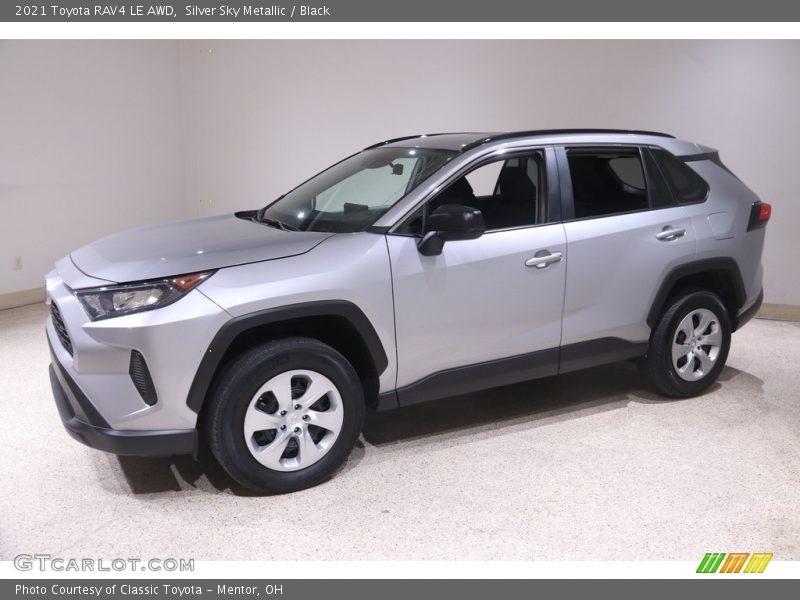 Silver Sky Metallic / Black 2021 Toyota RAV4 LE AWD