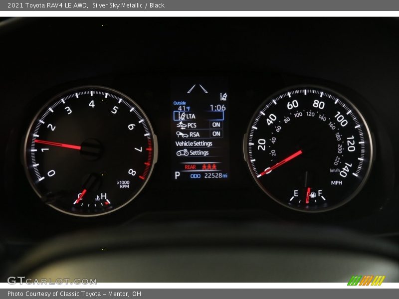 Silver Sky Metallic / Black 2021 Toyota RAV4 LE AWD