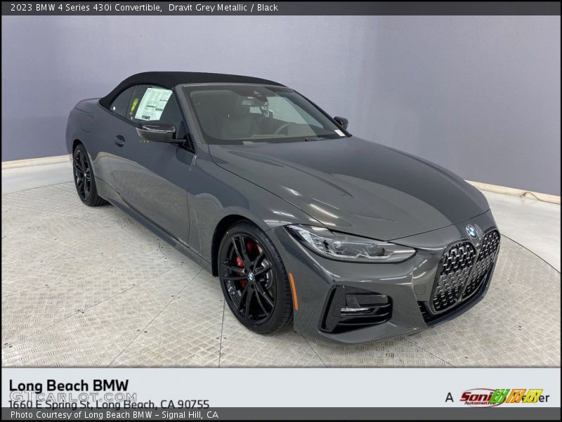 Dravit Grey Metallic / Black 2023 BMW 4 Series 430i Convertible
