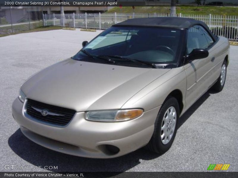 Champagne Pearl / Agate 2000 Chrysler Sebring JXi Convertible