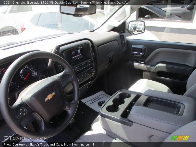 Summit White / Jet Black/Dark Ash 2014 Chevrolet Silverado 1500 WT Double Cab 4x4