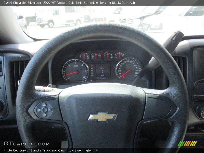 Summit White / Jet Black/Dark Ash 2014 Chevrolet Silverado 1500 WT Double Cab 4x4
