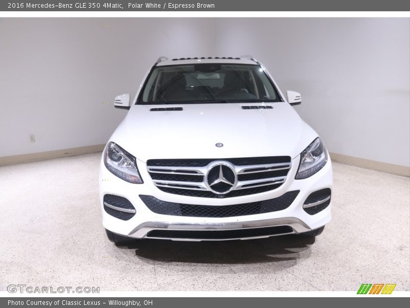 Polar White / Espresso Brown 2016 Mercedes-Benz GLE 350 4Matic