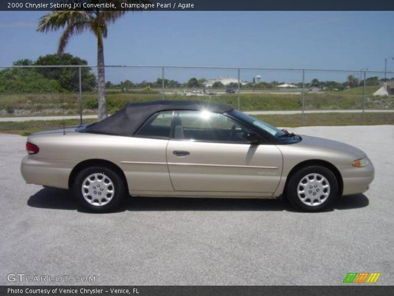 Champagne Pearl / Agate 2000 Chrysler Sebring JXi Convertible