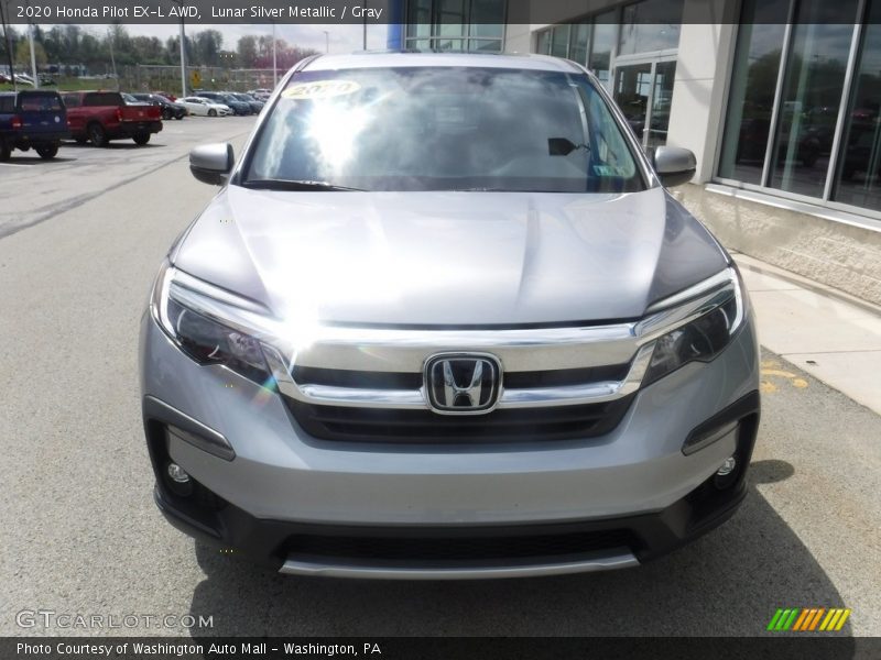 Lunar Silver Metallic / Gray 2020 Honda Pilot EX-L AWD