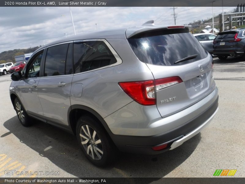 Lunar Silver Metallic / Gray 2020 Honda Pilot EX-L AWD