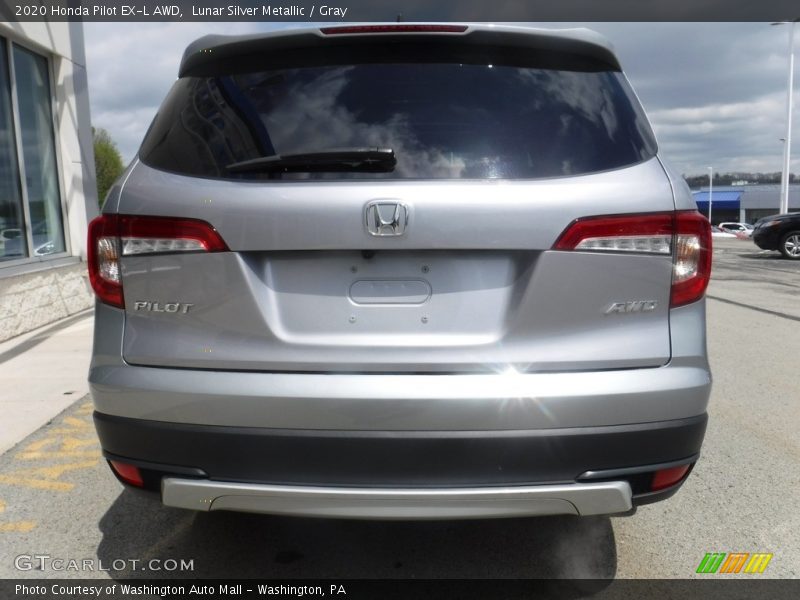 Lunar Silver Metallic / Gray 2020 Honda Pilot EX-L AWD