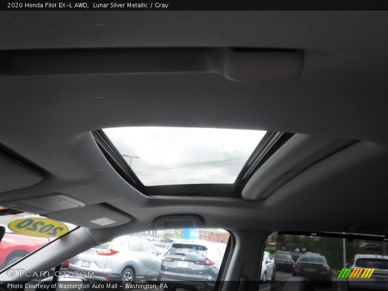 Lunar Silver Metallic / Gray 2020 Honda Pilot EX-L AWD