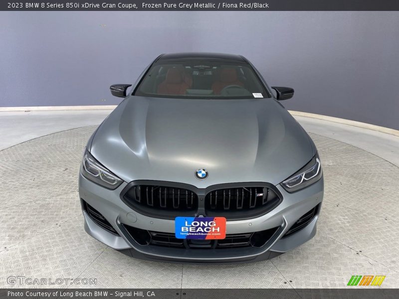 Frozen Pure Grey Metallic / Fiona Red/Black 2023 BMW 8 Series 850i xDrive Gran Coupe