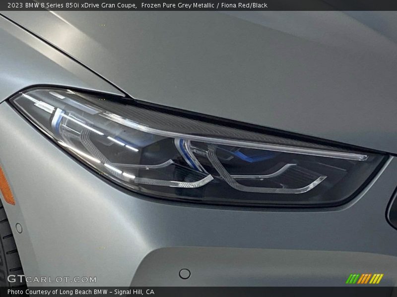 Frozen Pure Grey Metallic / Fiona Red/Black 2023 BMW 8 Series 850i xDrive Gran Coupe