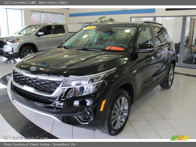 Black Cherry / Black 2021 Kia Seltos S AWD
