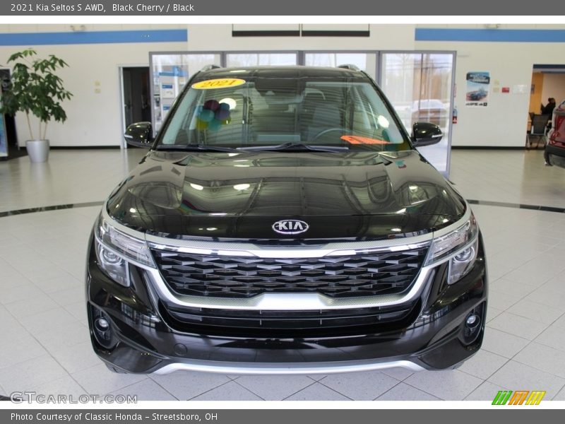 Black Cherry / Black 2021 Kia Seltos S AWD