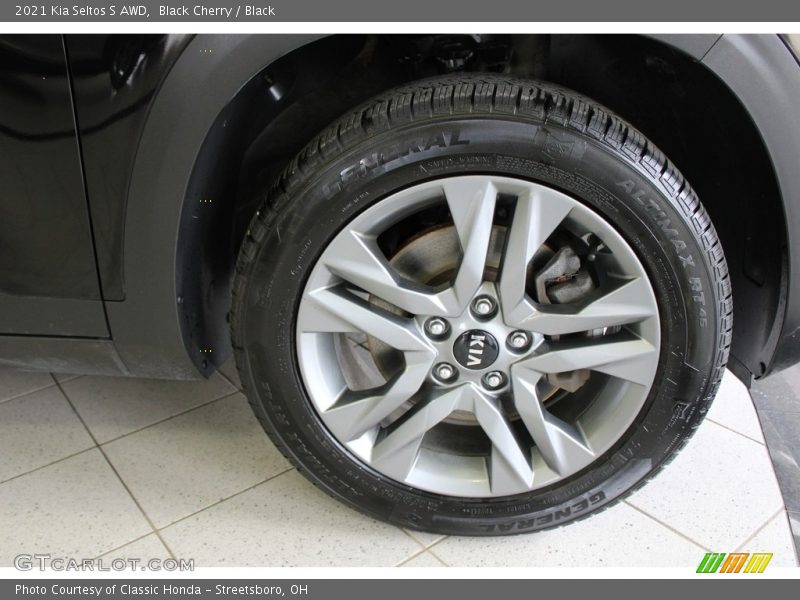 Black Cherry / Black 2021 Kia Seltos S AWD