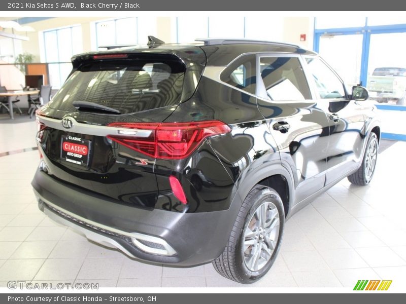 Black Cherry / Black 2021 Kia Seltos S AWD