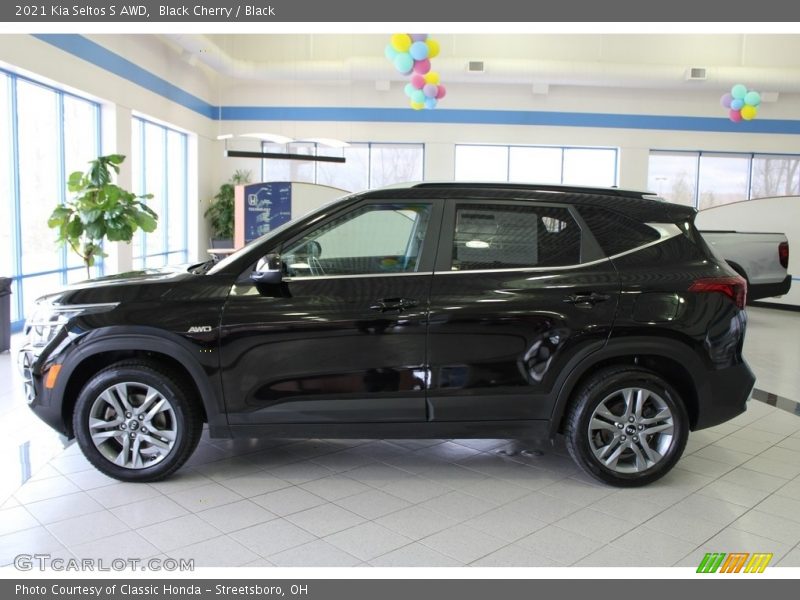 Black Cherry / Black 2021 Kia Seltos S AWD