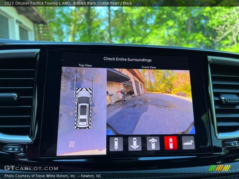Brilliant Black Crystal Pearl / Black 2023 Chrysler Pacifica Touring L AWD