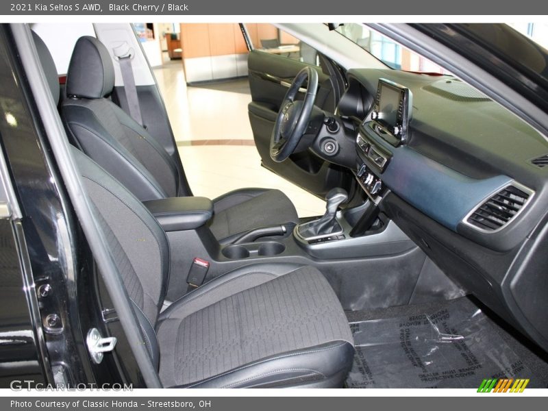 Black Cherry / Black 2021 Kia Seltos S AWD