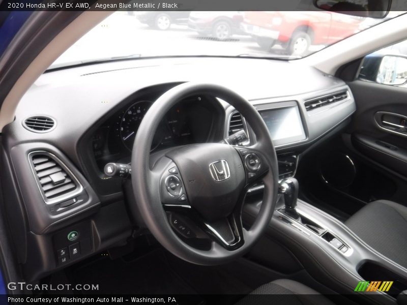 Aegean Blue Metallic / Black 2020 Honda HR-V EX AWD