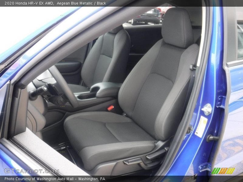 Aegean Blue Metallic / Black 2020 Honda HR-V EX AWD