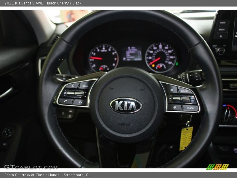 Black Cherry / Black 2021 Kia Seltos S AWD