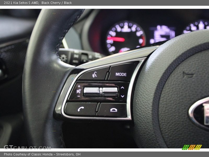 Black Cherry / Black 2021 Kia Seltos S AWD