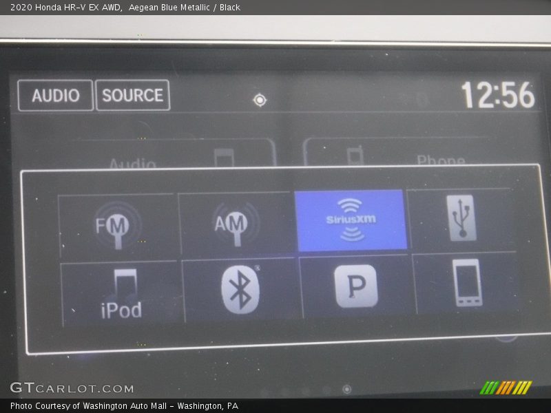 Aegean Blue Metallic / Black 2020 Honda HR-V EX AWD