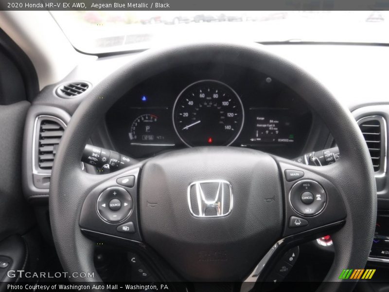 Aegean Blue Metallic / Black 2020 Honda HR-V EX AWD